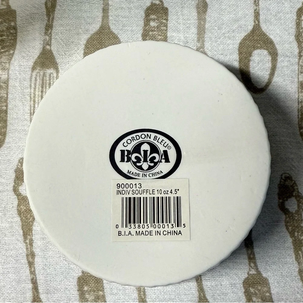 BIA Cordon Bleu 10 oz Soufflé Dish – Classic White Porcelain Set of 2